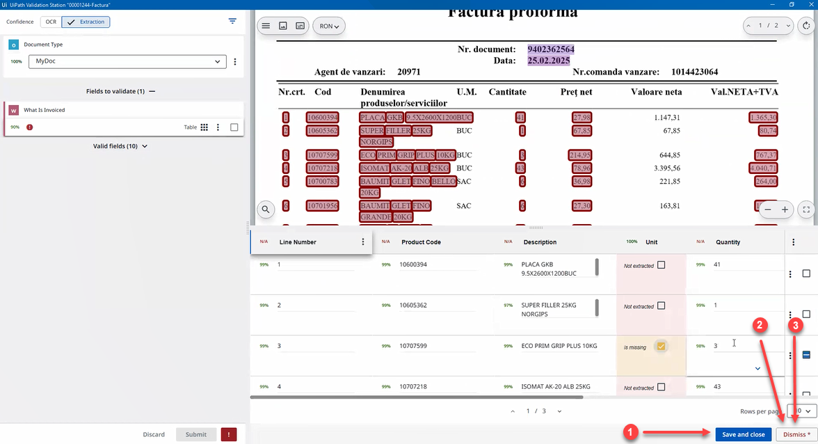 Aktueller Prozess in der klassischen Validierungsstation