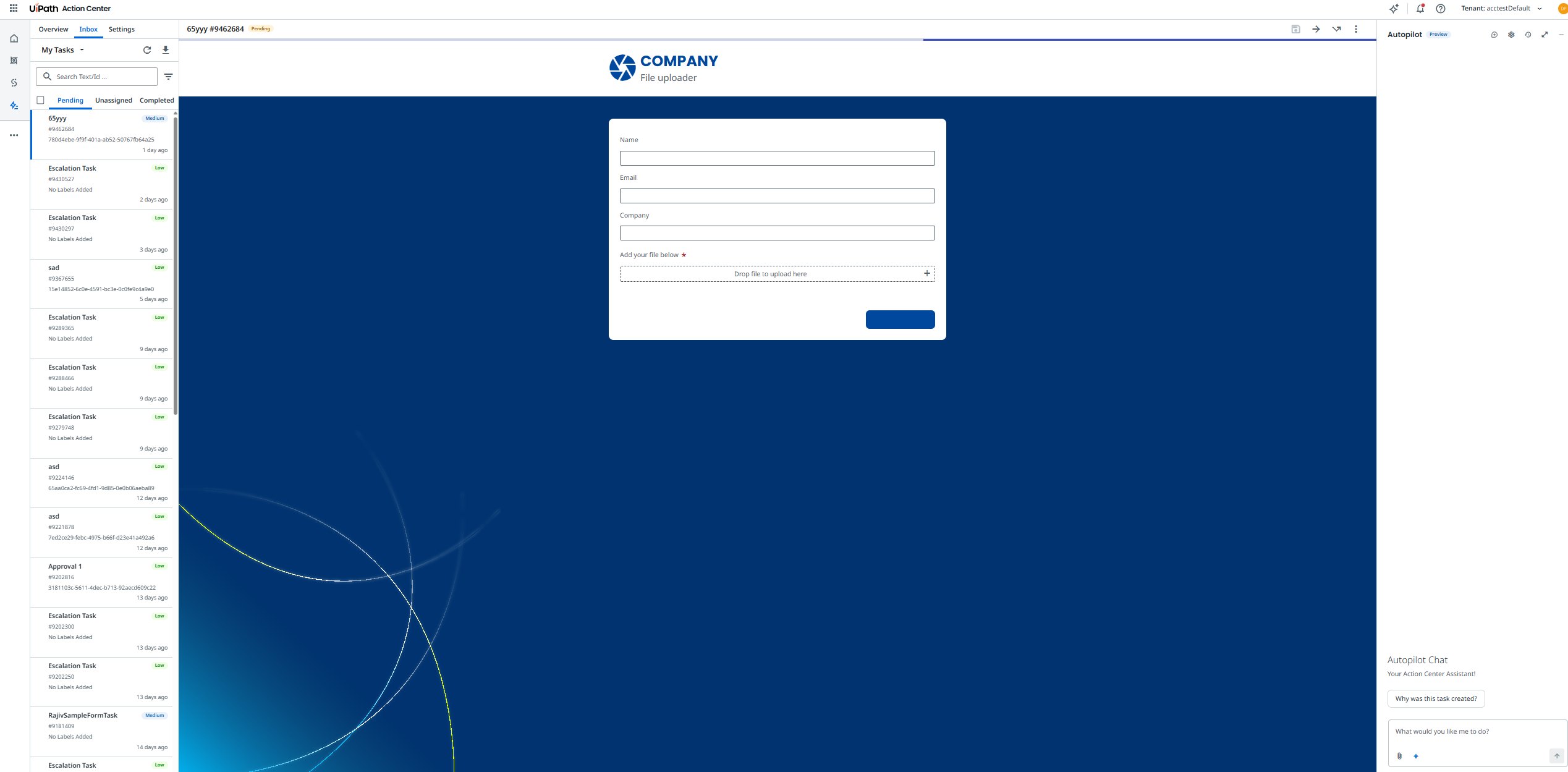 Submit trace feedback in Autopilot in Action Center