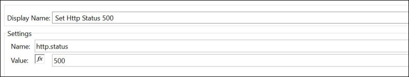 http.status を 500 に設定したジョブの失敗応答を開始