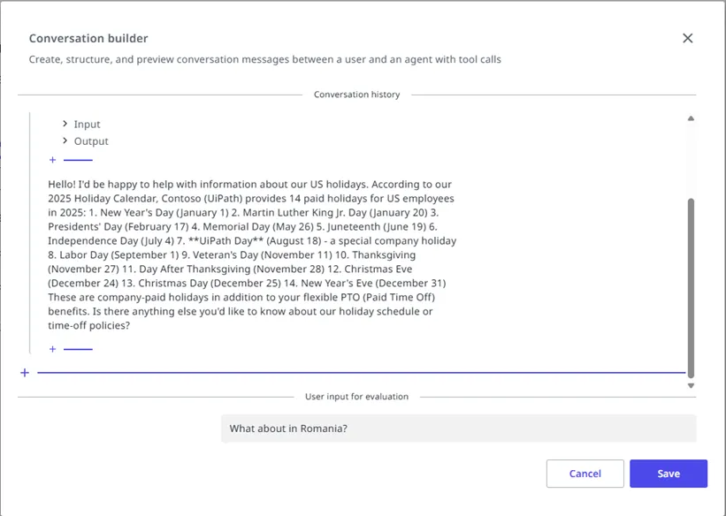 Conversation Builder
