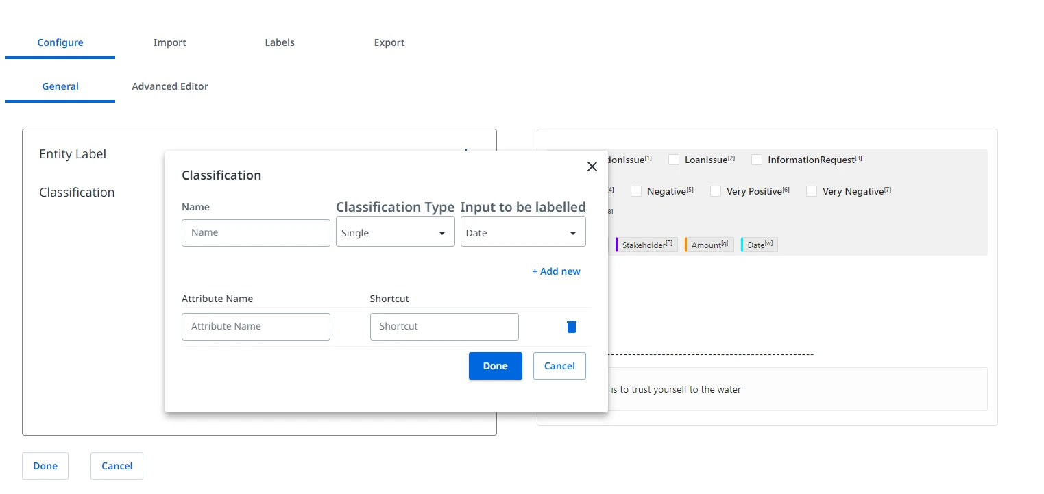 Screenshot including the Classification menu in UiPath AI Center.