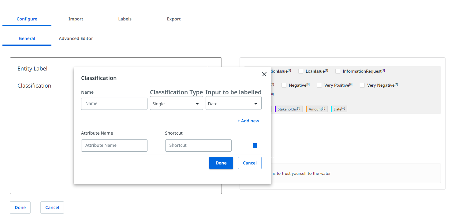 Screenshot including the Classification menu in UiPath AI Center.