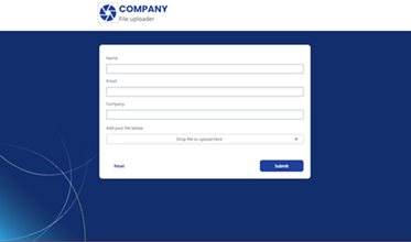 File uploader layout