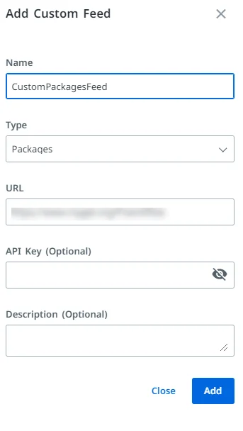 'Add custom feed' image