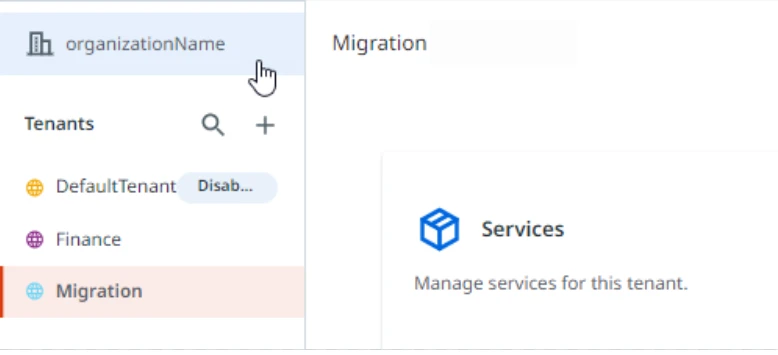 'Accessing organization settings' image