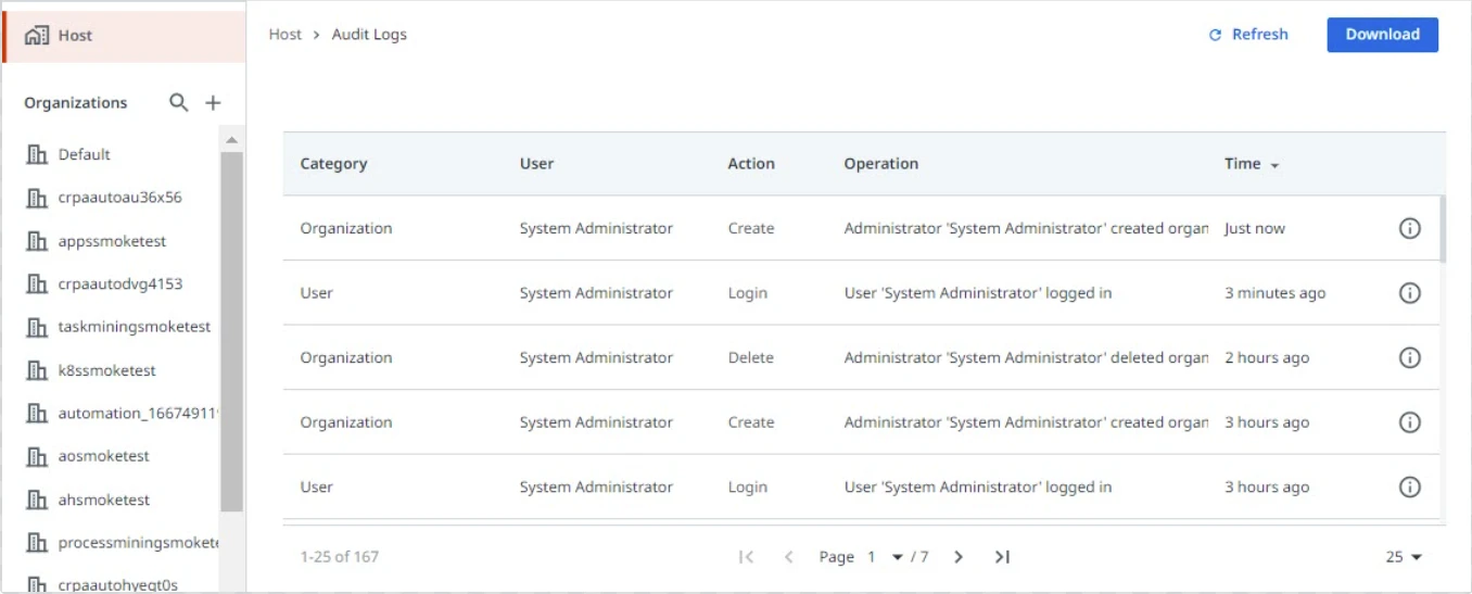 'View audit logs' image