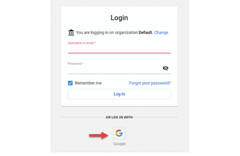 「Google SSO サインイン オプション」の画像
