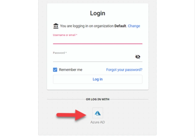 「Azure AD サインイン オプション」の画像