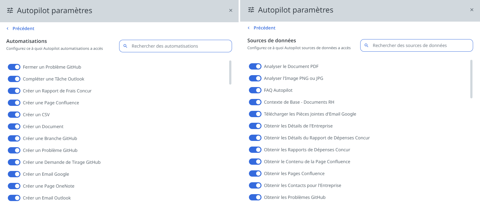 Dynamische KI-Übersetzung von Automatisierungen, Datenquellen und deren Eigenschaften, nachdem Sie die Sprache in den UiPath Assistant-Einstellungen geändert haben