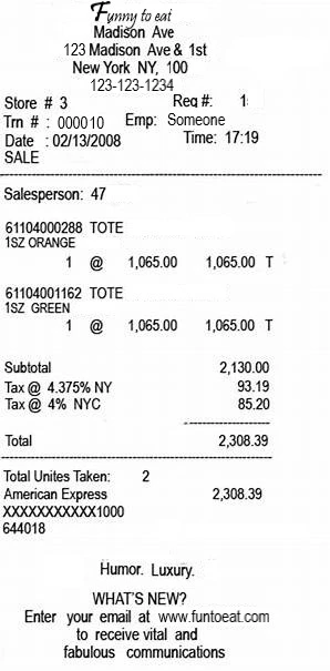 Receipts sample file