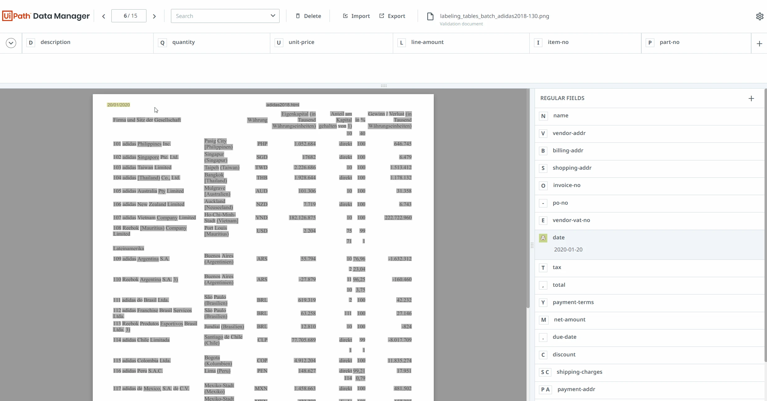 image des documents