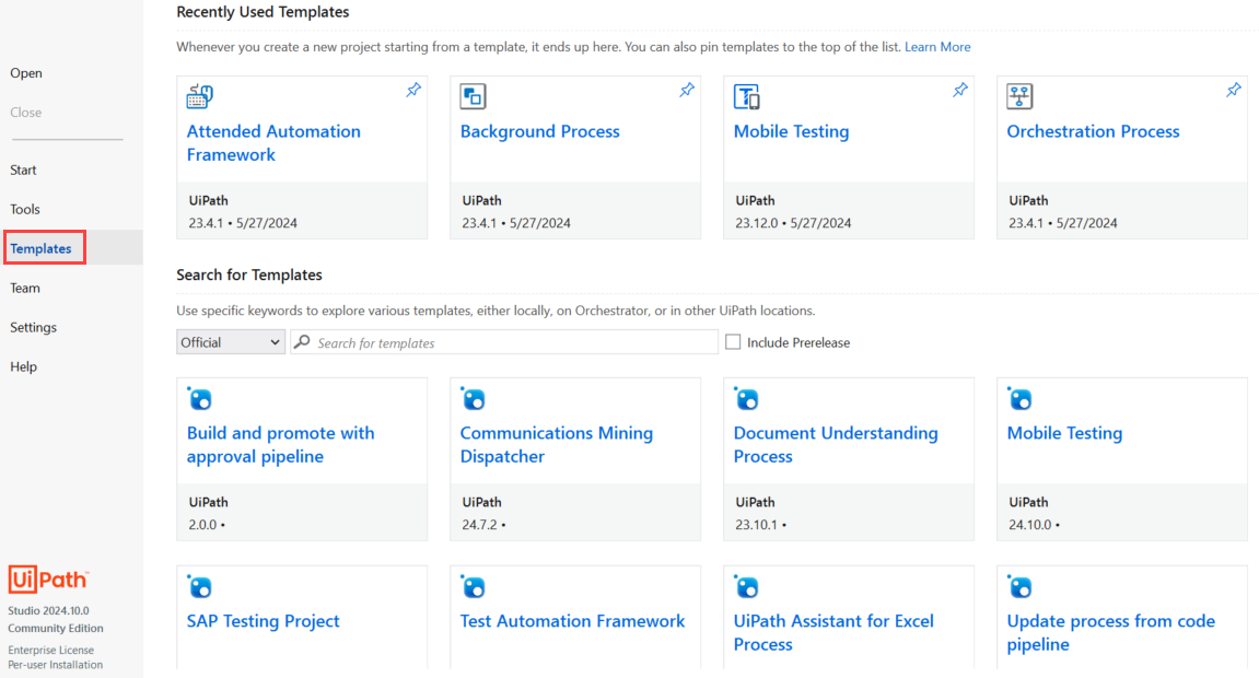 Flux officiel pour les modèles Studio