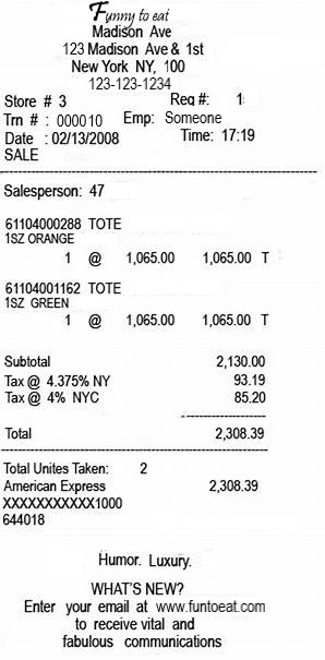 Archivo de ejemplo de recibos