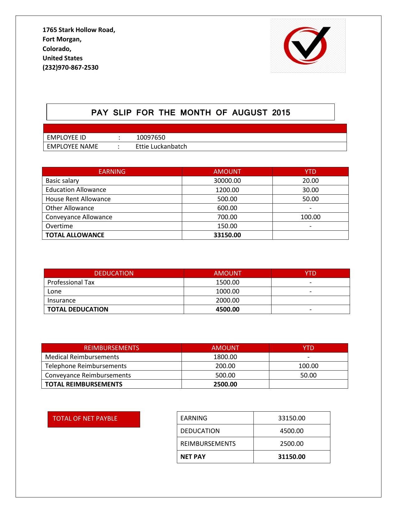 Payslips sample file