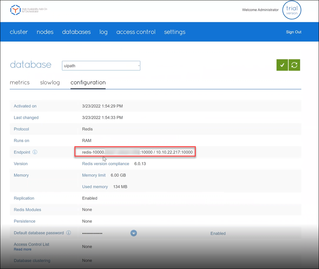 「データベース構成タブ」の画像