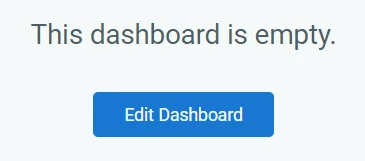 Captura de tela da mensagem "Este painel está vazio".