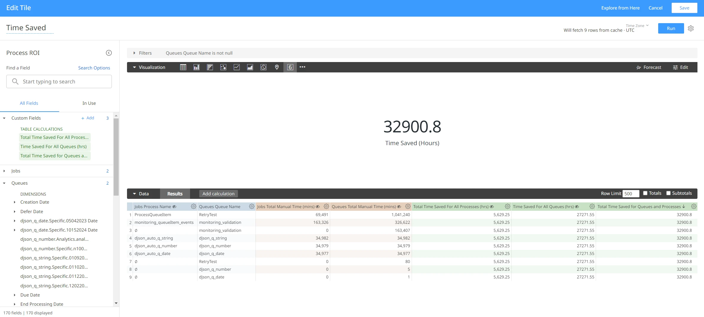 Screenshot of the Explore page.