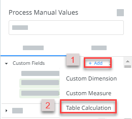 Screenshot of the Add Table Calculation buttons.