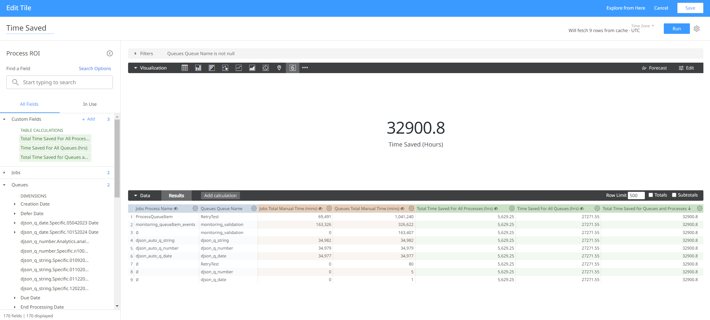 Screenshot of the Explore page.