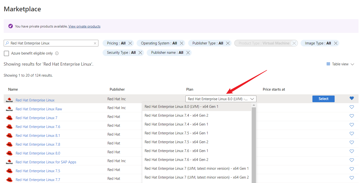 Screenshot of the Marketplace interface.