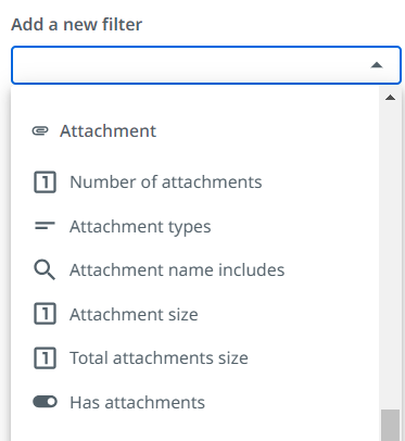 Das Fenster Neuen Filterkonfiguration hinzufügen.