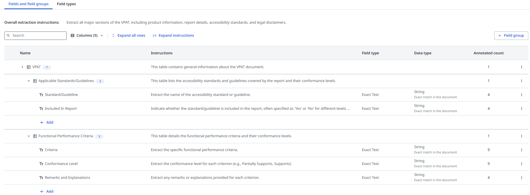 A guia Campos e grupos de campos em Gerenciar taxonomia.