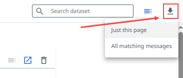 Das Bild zeigt die Schaltfläche „Exportieren“ auf der Registerkarte „Erkunden“.