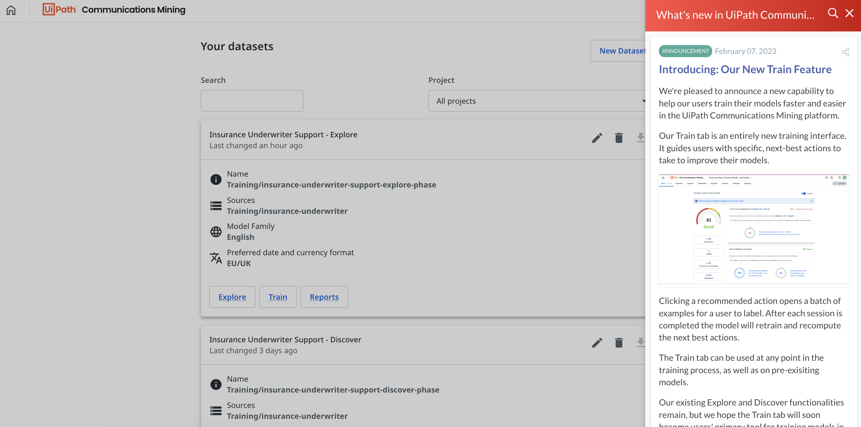 The image shows the changelog widget.