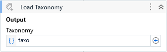 The Load Taxonomy activity.