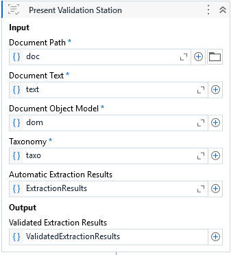 The Present Validation Station activity.