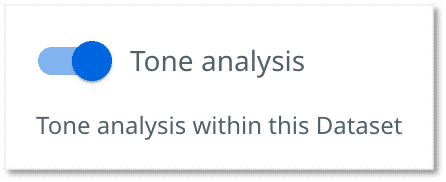 Der Umschalter Tonfallanalyse.