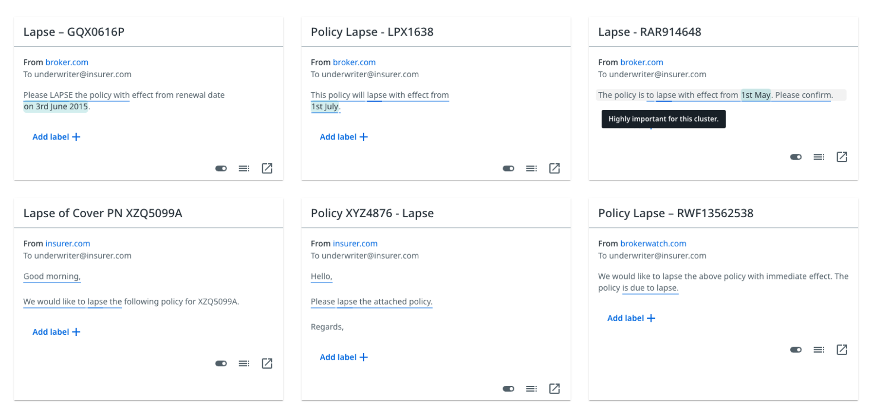 Esta imagem descreve a página Descobrir destacando temas em comum.