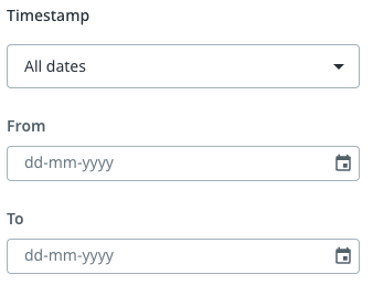 Zeitreihenfilter auf der Filterleiste.
