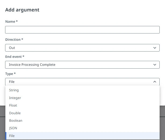 JobAttachment file arguments and variables