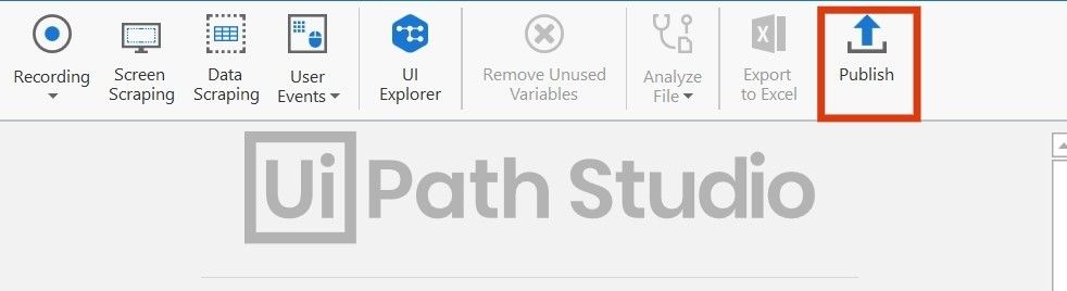 Publish process as NuGet package option in UiPath Studio