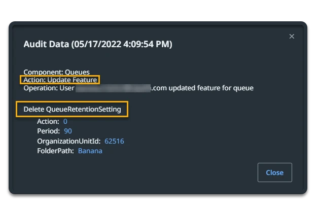 Screenshot des Fensters „Prüfungsdetails“
