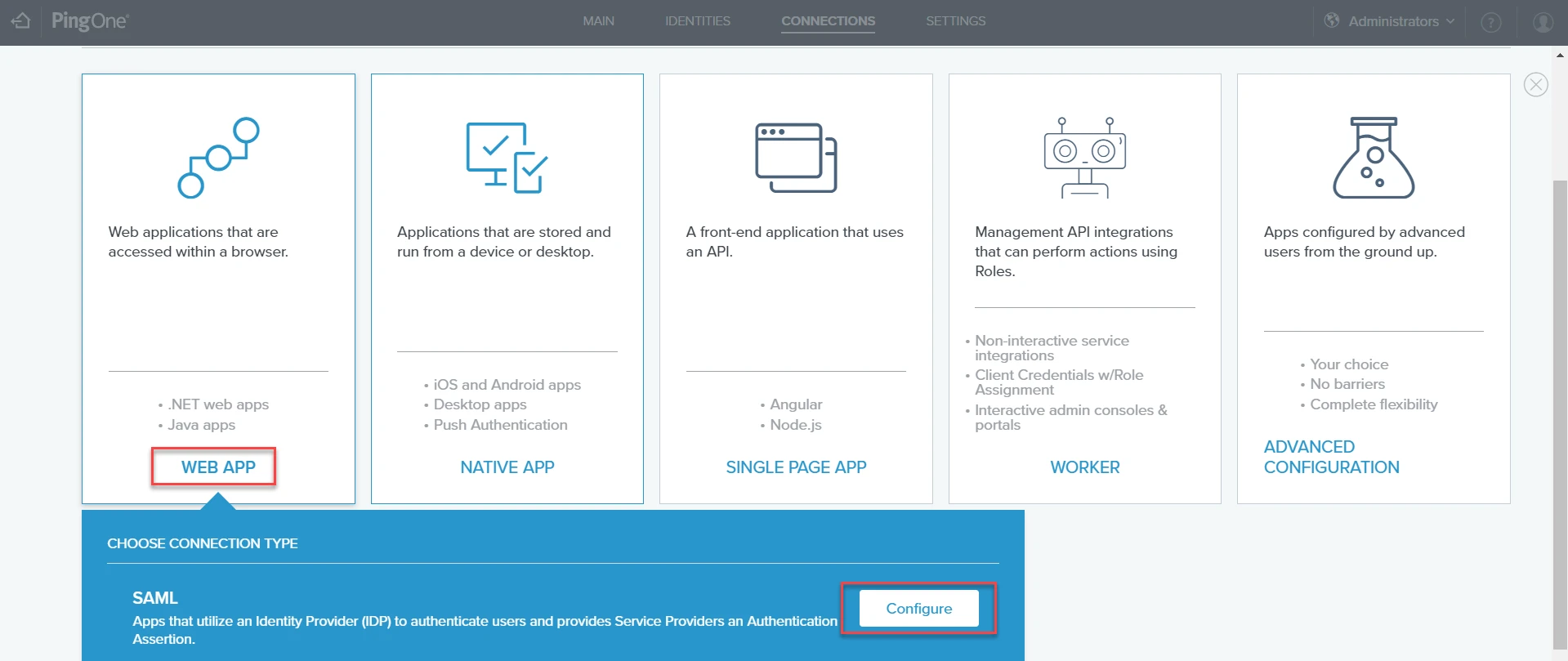 'PingOne WEBAPP' image