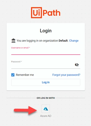 'Azure AD SSO option' image