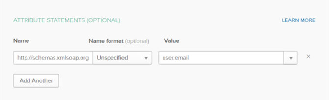 Imagen "Sección Declaraciones de atributo (opcional)"