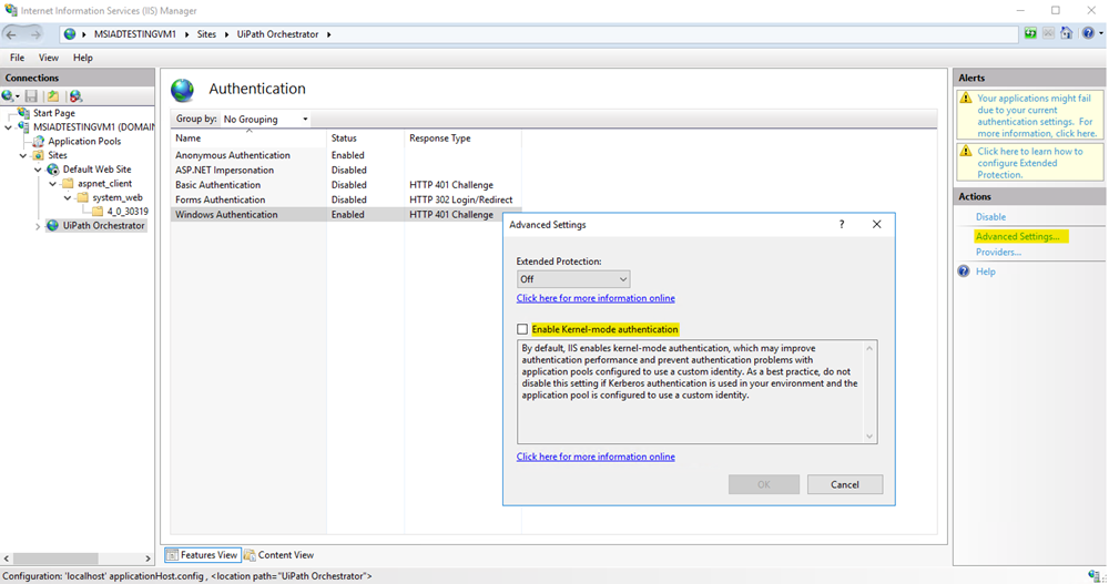 Bild „Internet Information Services Manager“
