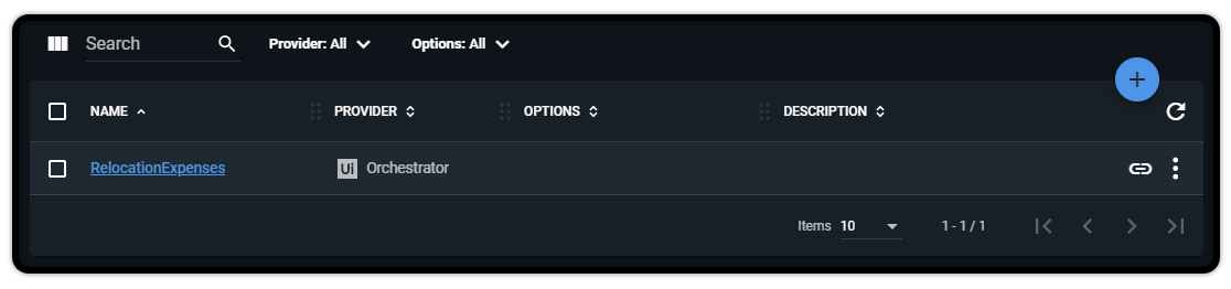 Screenshot der Seite „Speichercontainer“