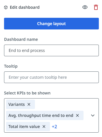 Edit dashboard panel.