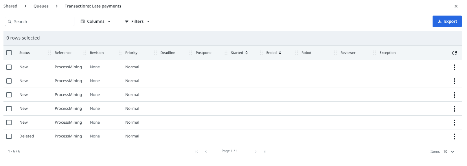 Queue items in the Orchestrator queue