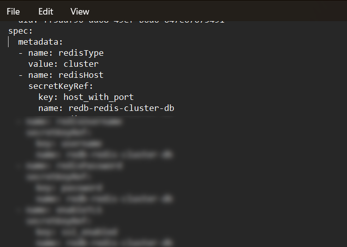 Spec: metadata section