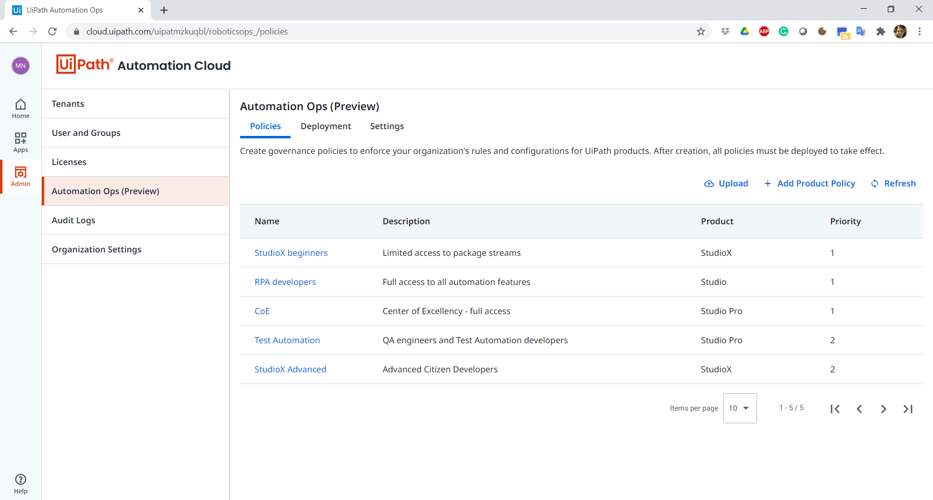 Imagem dos documentos