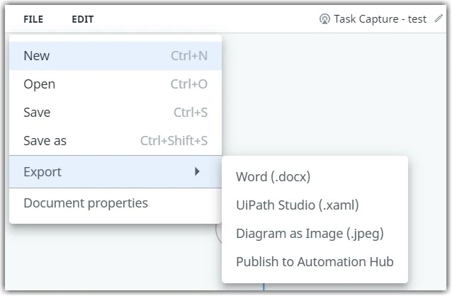 Publish to Automation Hub option