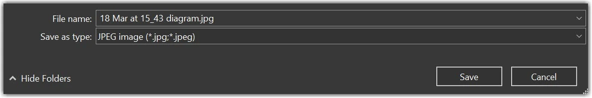 Format du nom de fichier