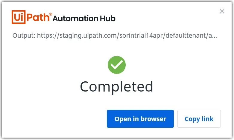 Sync completed successfully