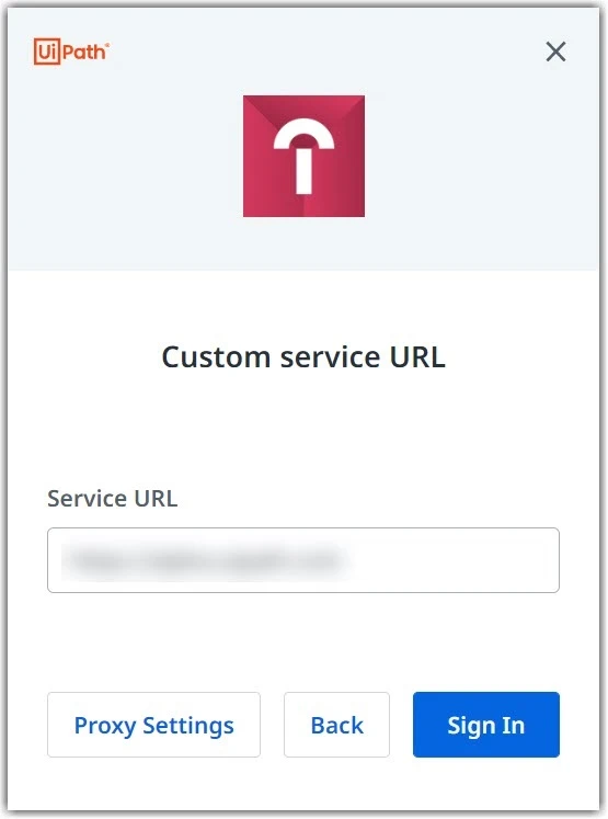 Caixa de diálogo de logon