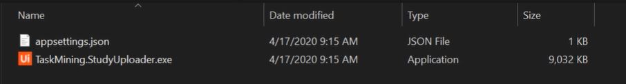 StudyUploader folder